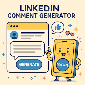LinkedIn Comment Generator Illustration